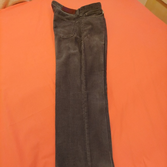 Gray Corduroy Slim Fit Jeans - Picture 4 of 7